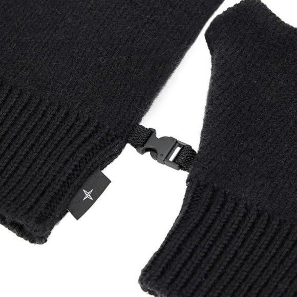 Brand New With Tags Stone Island Wool Fingerless Men's Mittens - Picture 4 of 16